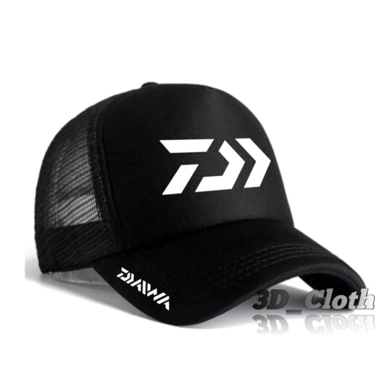 Topi jaring trucker mancing/Topi trucker pria wanita mancing model logo DAIWA