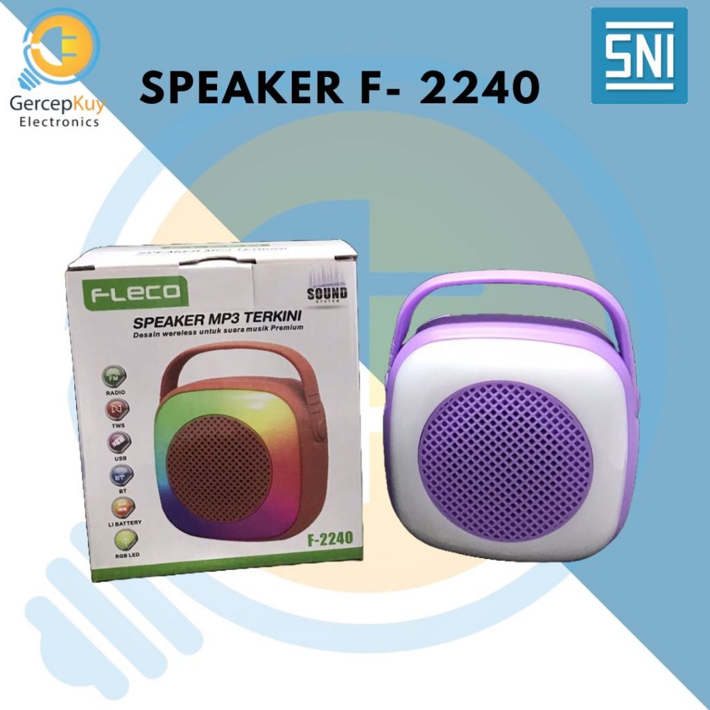 Speaker Portable Bluetooth Fleco F-2240 Original / Speaker Mp3 Fleco