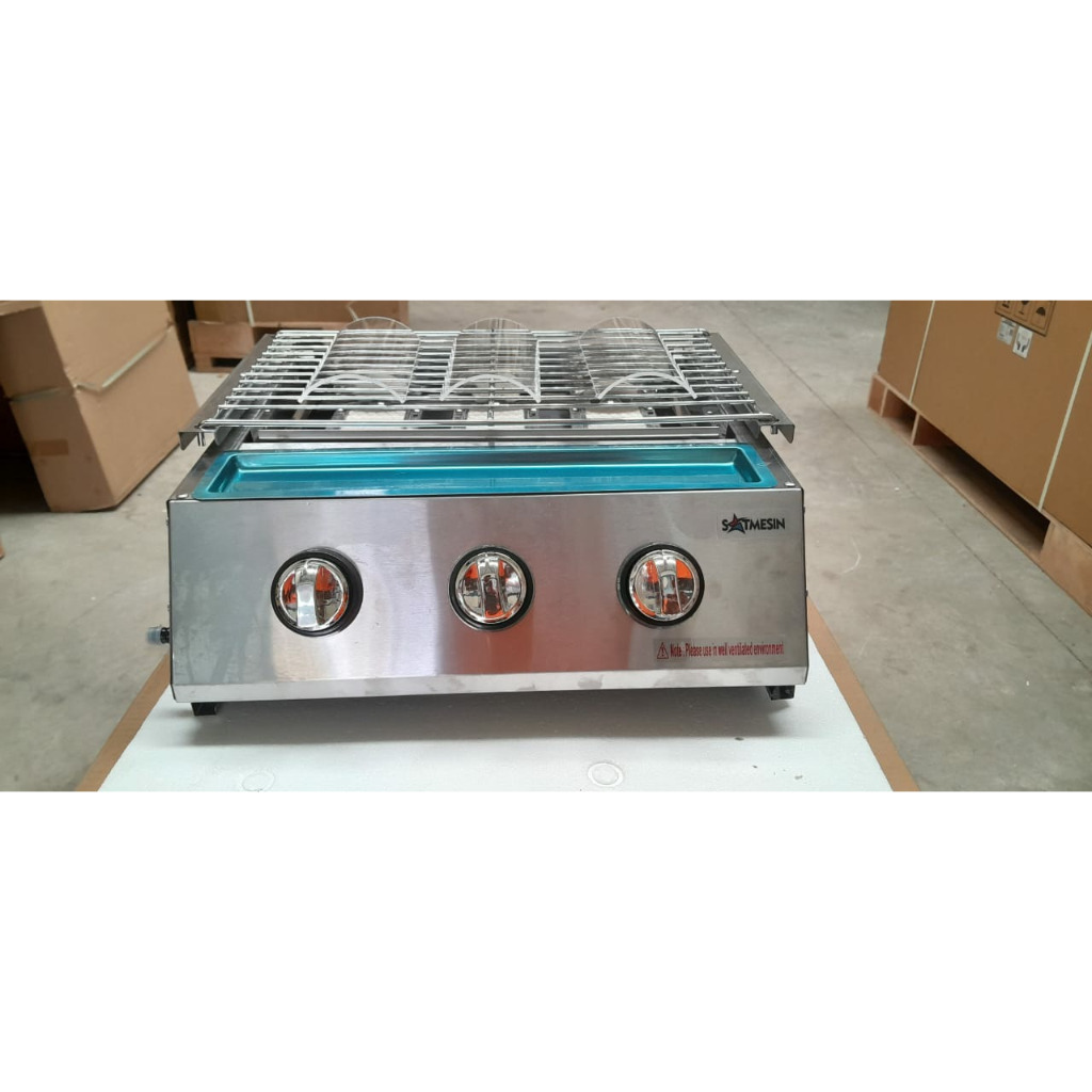 Kompor Pemanggang 3 Tungku SATF-ETK-211S / Roaster 3 Tungku Pemanggang 3 tungku