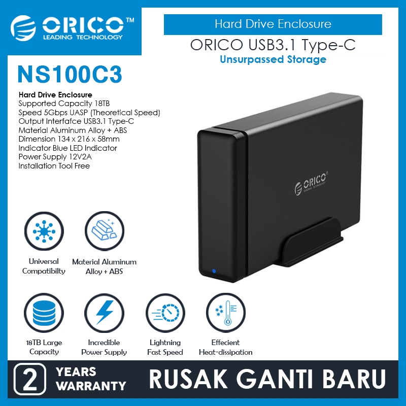 ORICO NS100-C3 Type-C Hard Drive Dock