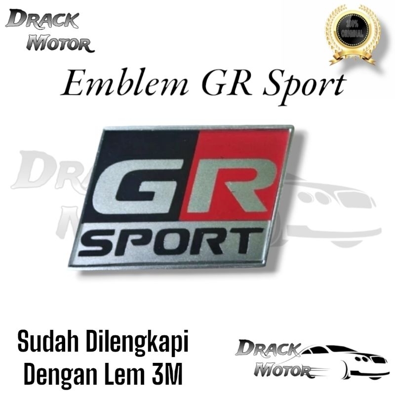 EMBLEM GR SPORT TOYOTA / LOGO EMBLEM GR SPORT TOYOTA ORIGINAL