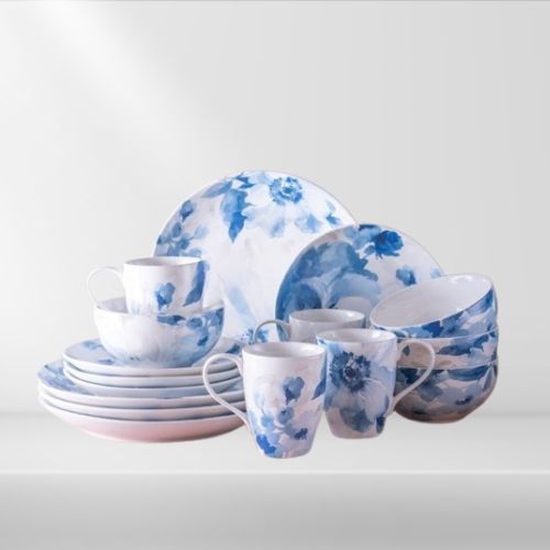 Dinner Set Sango Paradise Blue isi 16PC / Dinner Set Cantik/ Kado Pernikahan