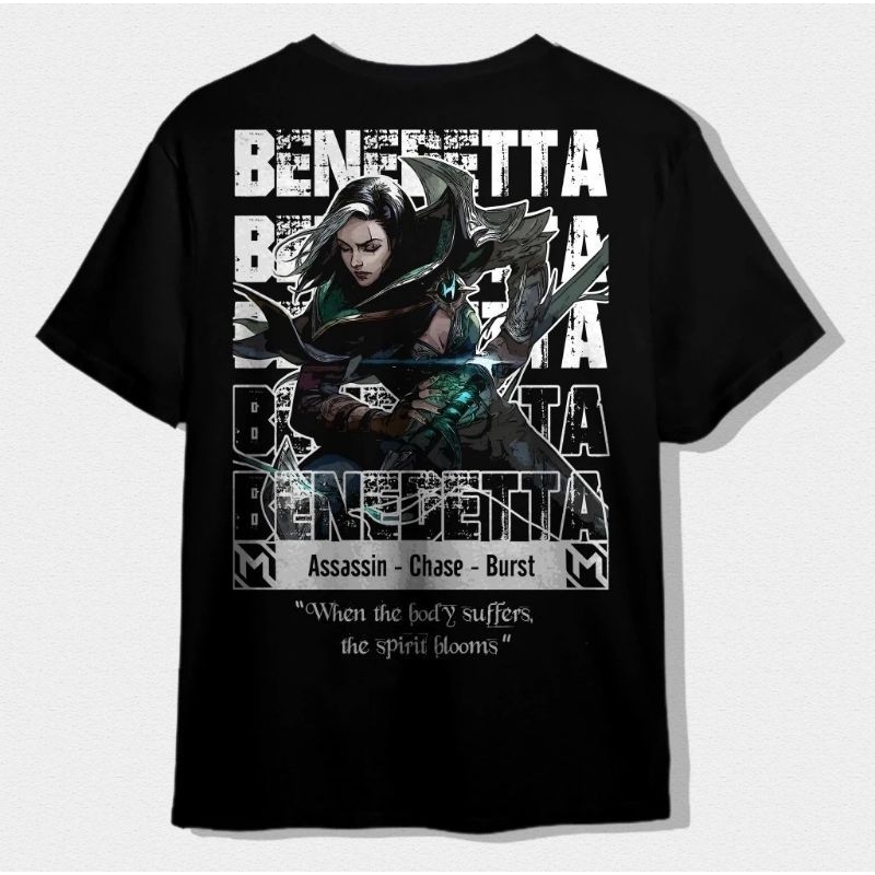 Kaos Benedetta /Baju T-shirt Japanese Streetwear Mobile Legends Benedetta T-shirt Premium