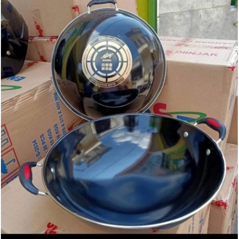 Wajan enamel anti lengket GSF 34