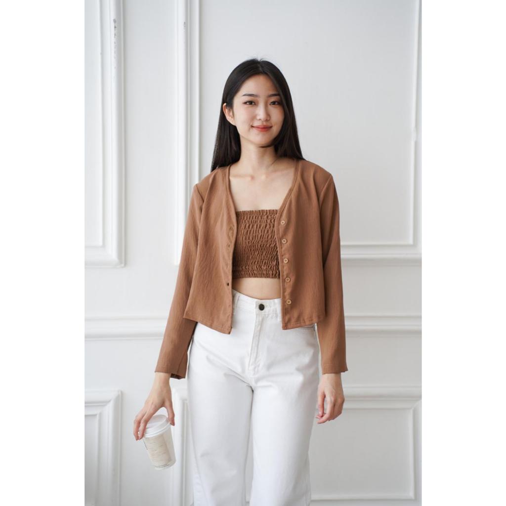 beststore_id96 - Setelan Cardigan + Dalaman Kemben / Setelan Yura / Set 2IN1 / Setelan Kekinian / On