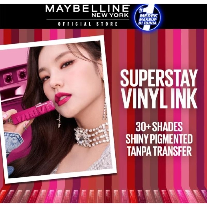 MAYBELLINE SUPER STAY VINYL INK LIPCREAM MAYBELLINE VINYL MATTE WATERPROOF