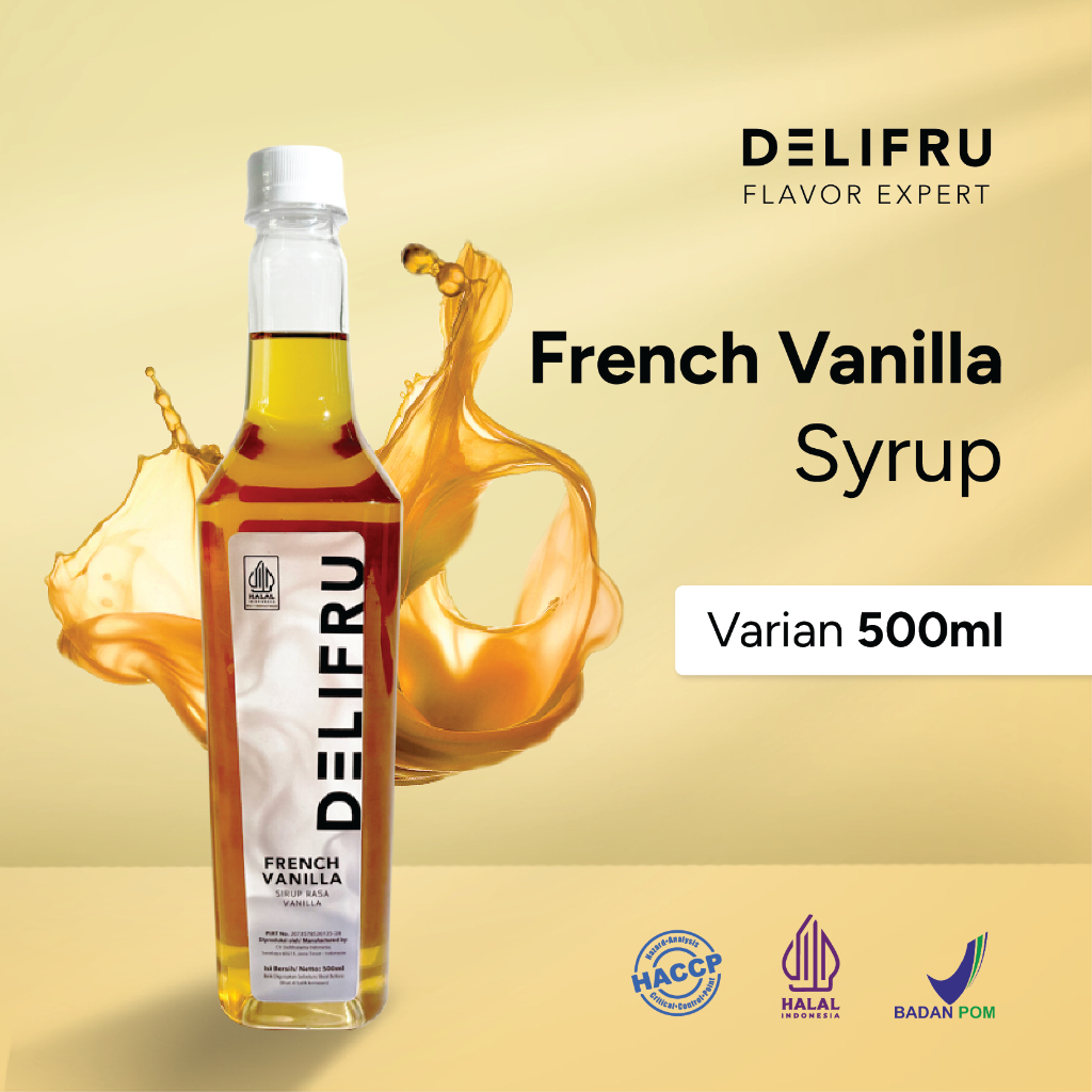 

Syrup French Vanilla Delifru 500 ml - Sirup French Vanilla Premium