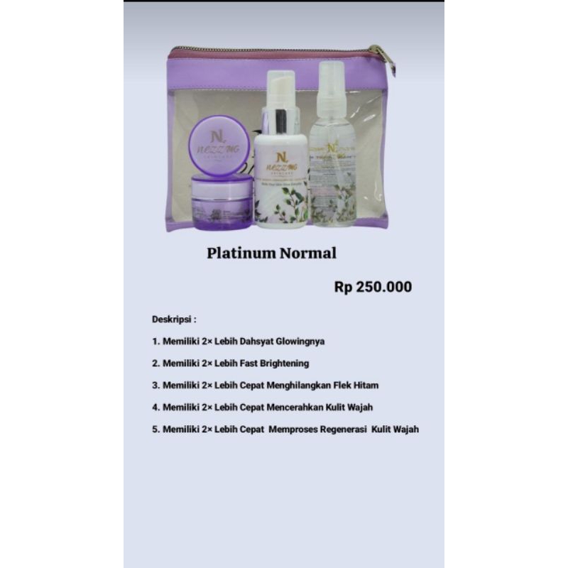 NEZZMG SKINCARE PLATINUM BRIGHTENING