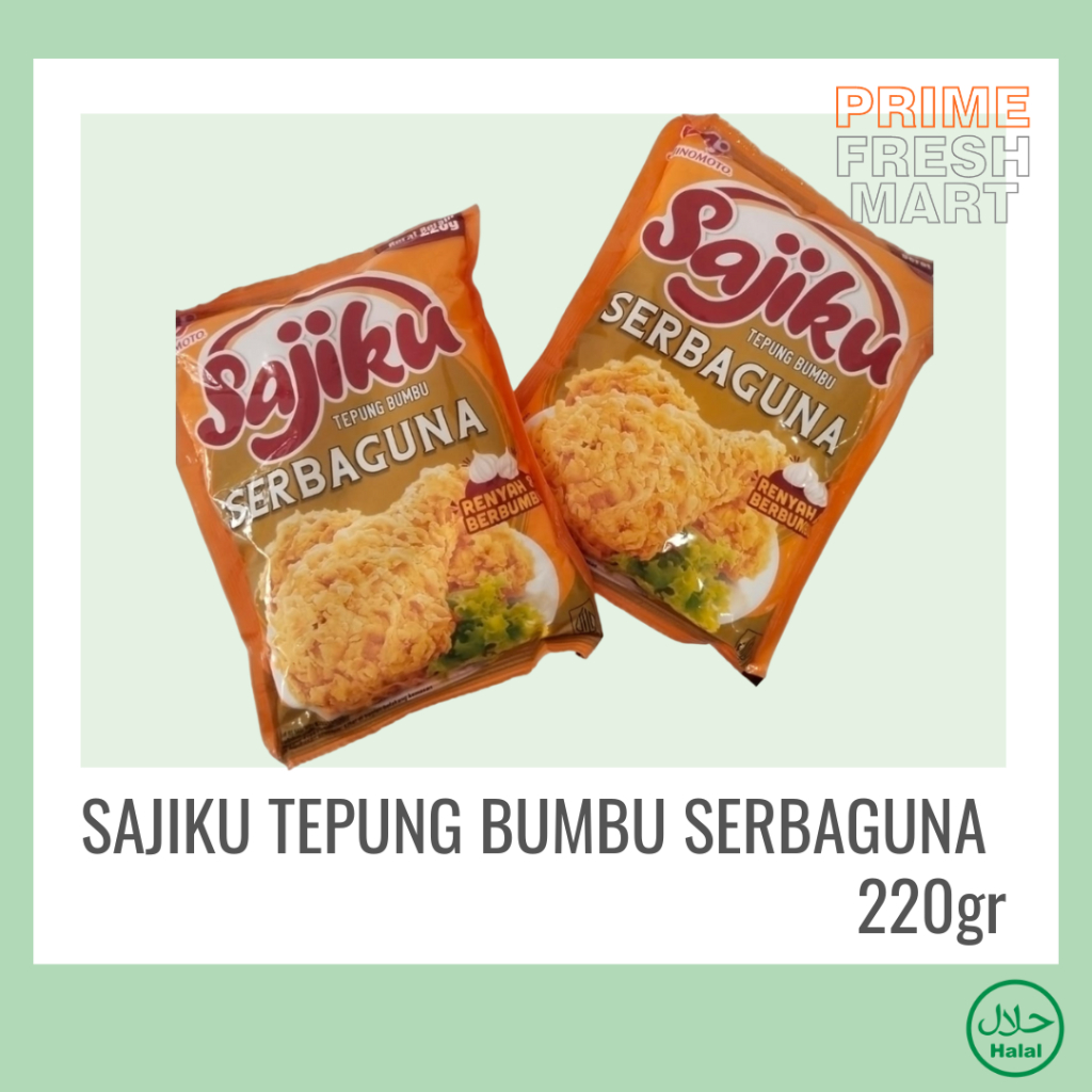 

Sajiku Tepung Bumbu Serbaguna Kemasan 220gr