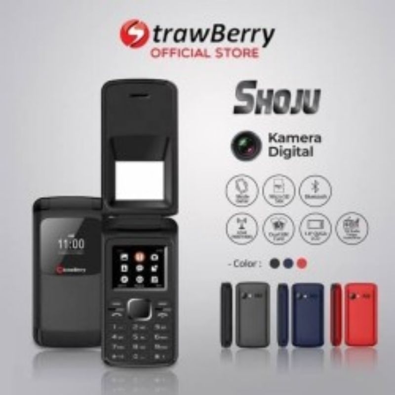 strawberry shoju flip ST 808 normal komplit ada dus new