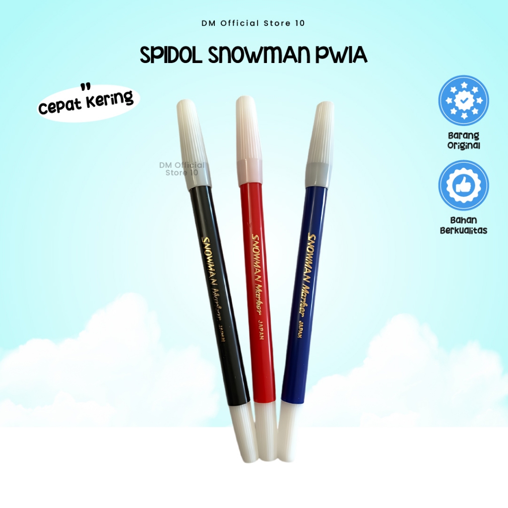 

Spidol Snowman PW1A Marker Pensil Hitam Merah Biru Harga Eceran Termurah By Dm Store