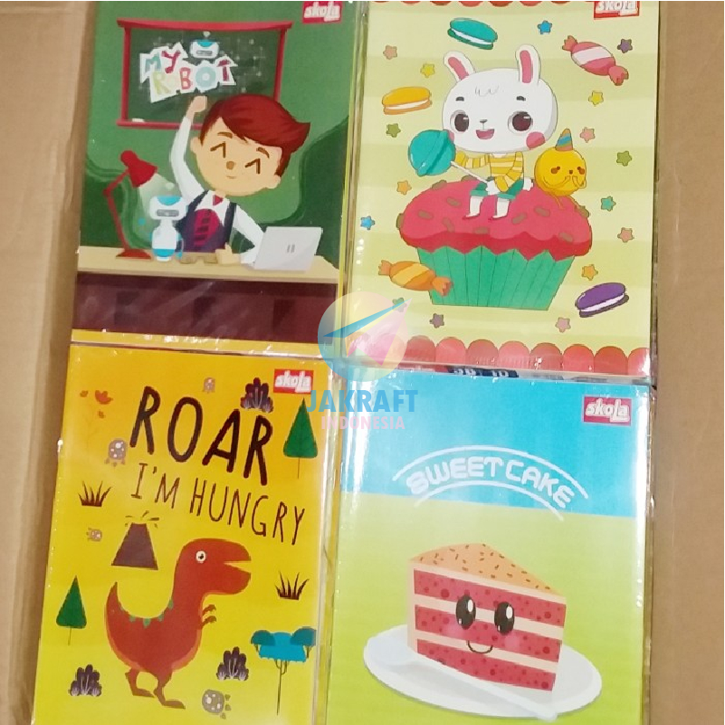 

(10 Pcs) Grosir Buku Tulis SKOLA by Sinar Dunia Isi 38 Lembar Kwarto Kuarto Quarto A5 Biasa Cover