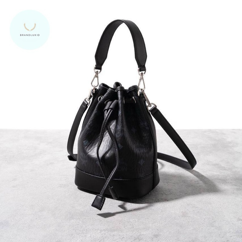 MCM Mini dessau visetos drawstring bag