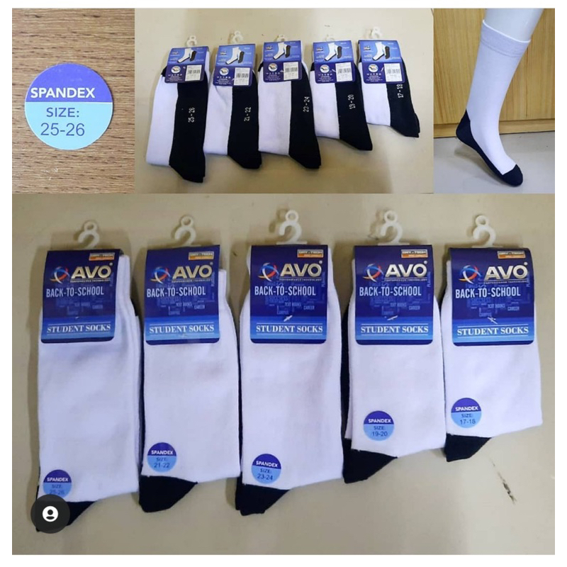 kaos kaki anak sekolah AVO tersedia Grosir