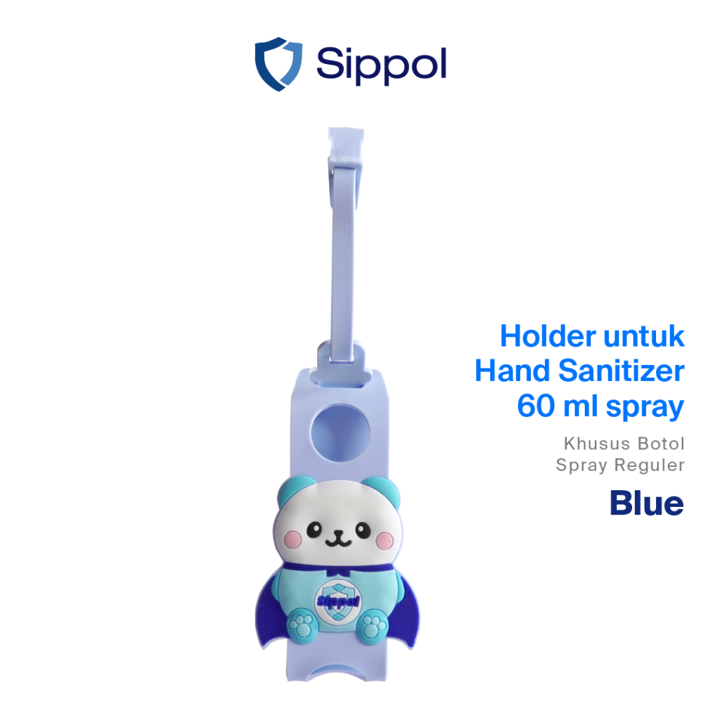 Sippol Hand Sanitizer Holder 60 ml [Biru]
