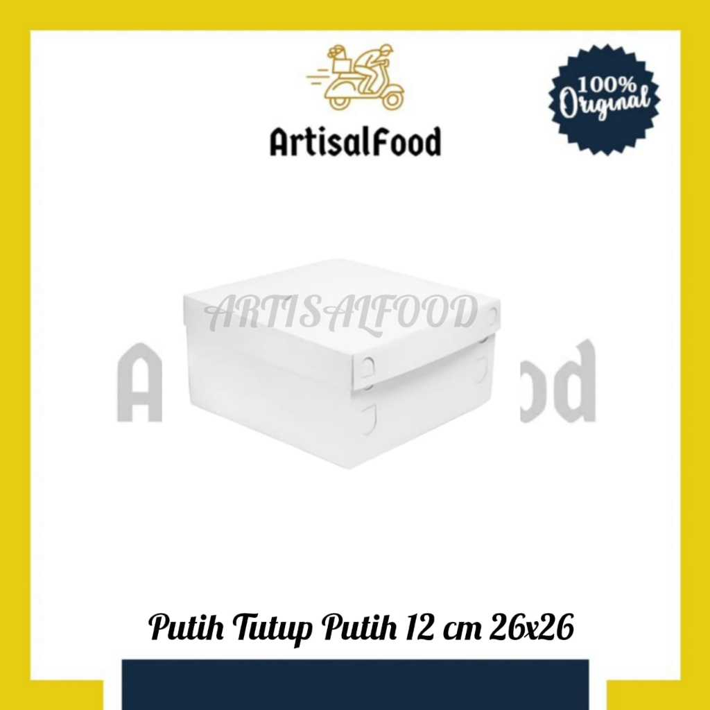 

DUS PUTIH TUTUP PUTIH 12 CM - 10 PCS