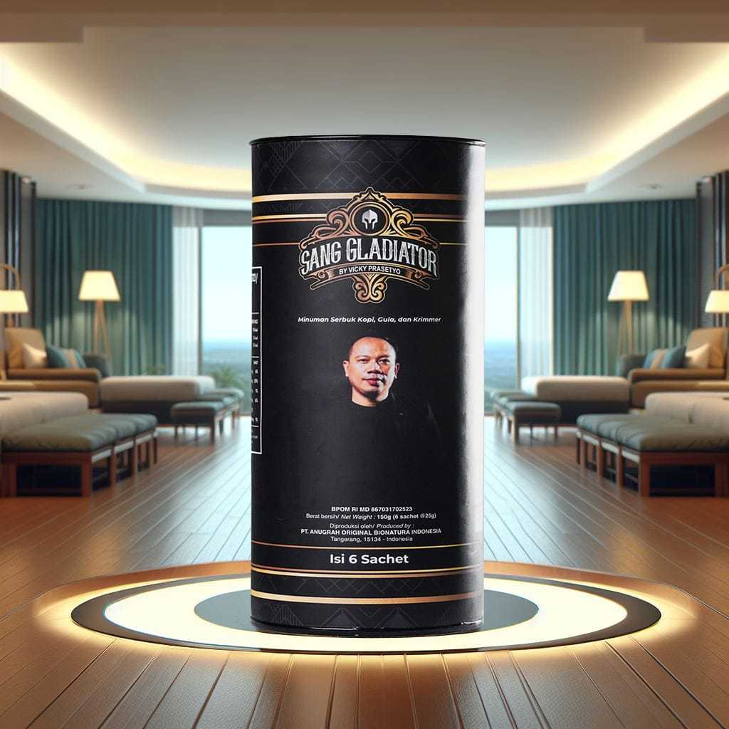 

Coffee Sang Gladiator - Kopi Pilihan Pria By Vicky Prasetyo Halal & 100% ORIGINAL