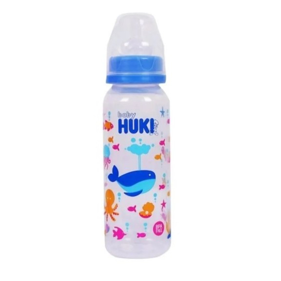 Huki Botol PP SP Round 240ml Hiu 1 botol/ Dot kesehatan untuk membantu pertumbuhan rahang dan gusi