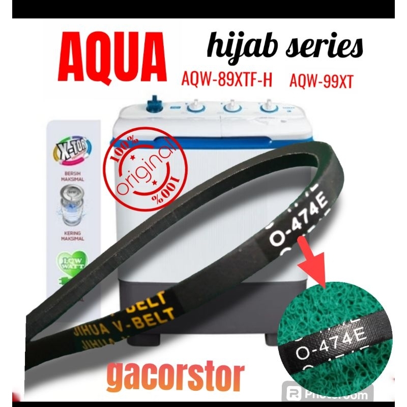vanbelt fanbel v-belt panbel O-474E AQUA HIJAB SERIES Sharp 1 tabung O-474E  O474E