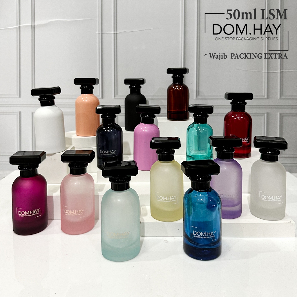 50ml LSM Chanel Hitam Botol Parfum Semi Press Kaca Parfume Minyak Wangi Fragrance