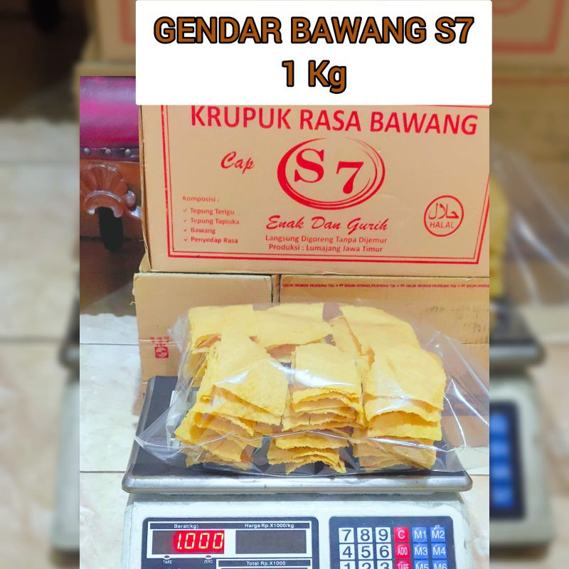 

Kerupuk Gendar Bawang S7 Kotak 1 Kg