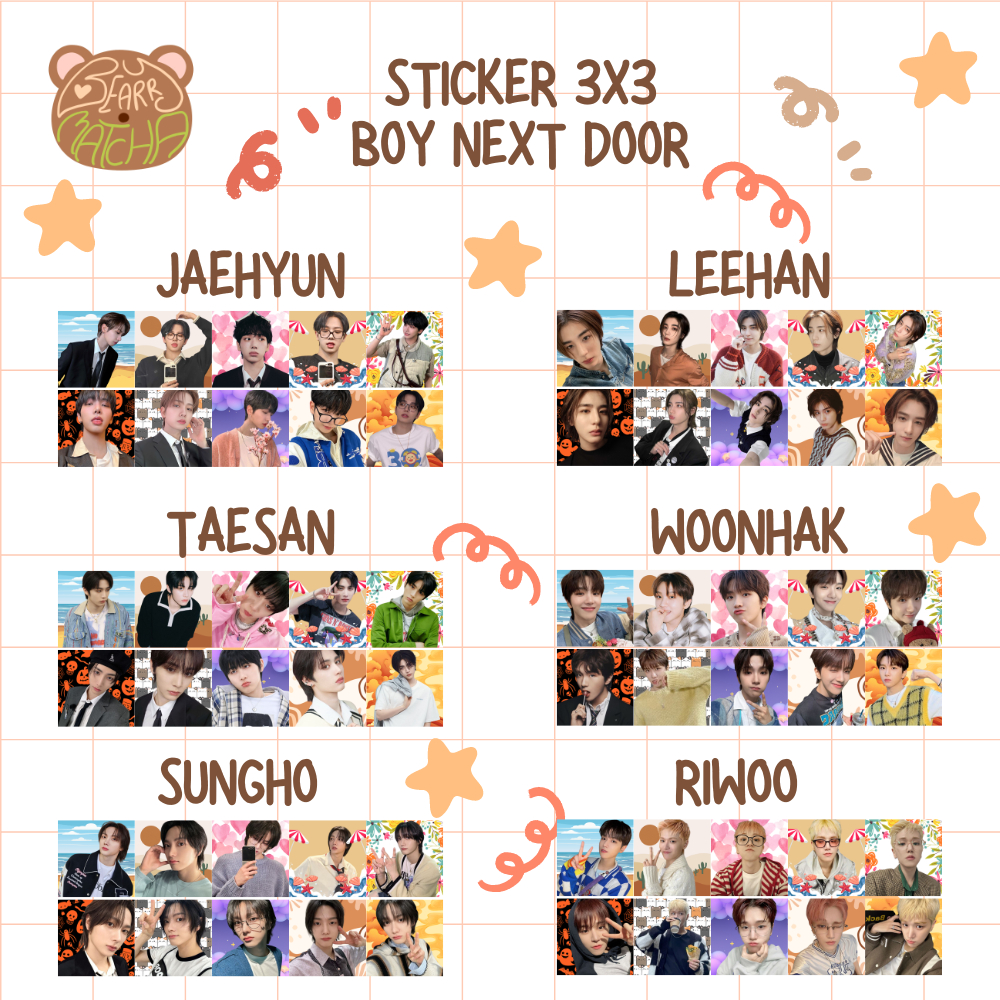 

[READY STOCK] isi 50 pcs sticker BOYNEXTDOOR