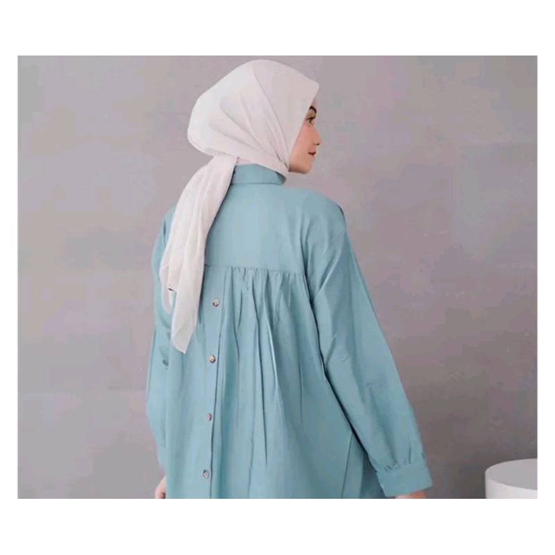 HANA SHIRT ||KEMEJA LINEN KANCING DEPAN DAN BELAKANG