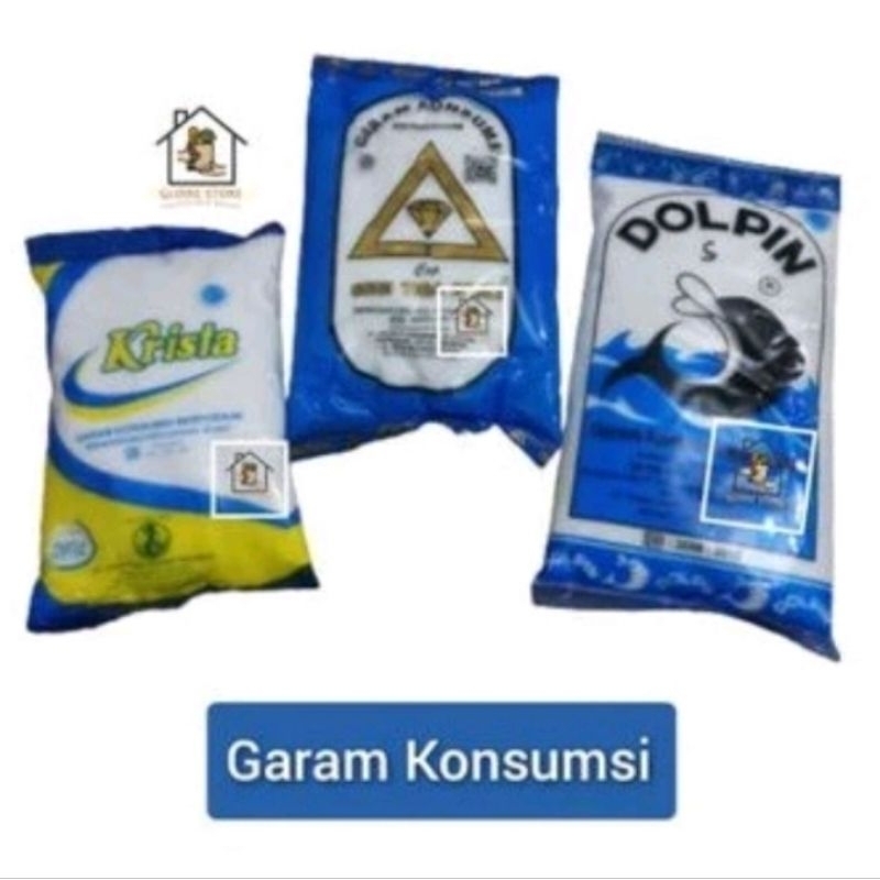 

Garam Konsumsi Beryodium 250g SEGITIGA EMAS, DOLPIN (LR/S)