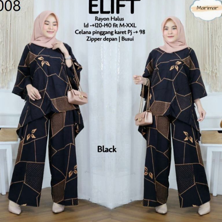 KODE N12Y FRAYABATIK  SETELAN JUMBO WAKA ELIFT  SET RAYON TERBARU  ONE SET BUSUI FRIENDLY