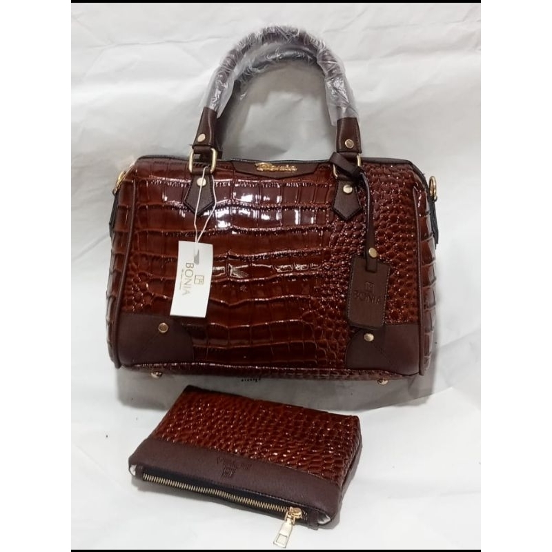 Tas Bonia Croco Premium Import Selempang Wanita Handbag Terbaru