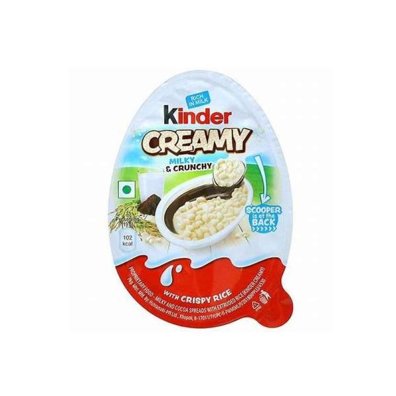 

Kinder creamy milk & crunchy with crispy rice 190 gram