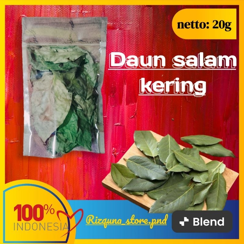 

daun salam kering kemasan 20g