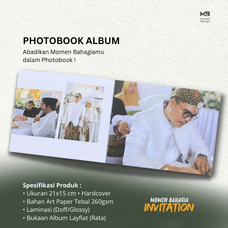 Cetak Photobook Album Foto Kekinian Murah | Hardcover 21x15 cm