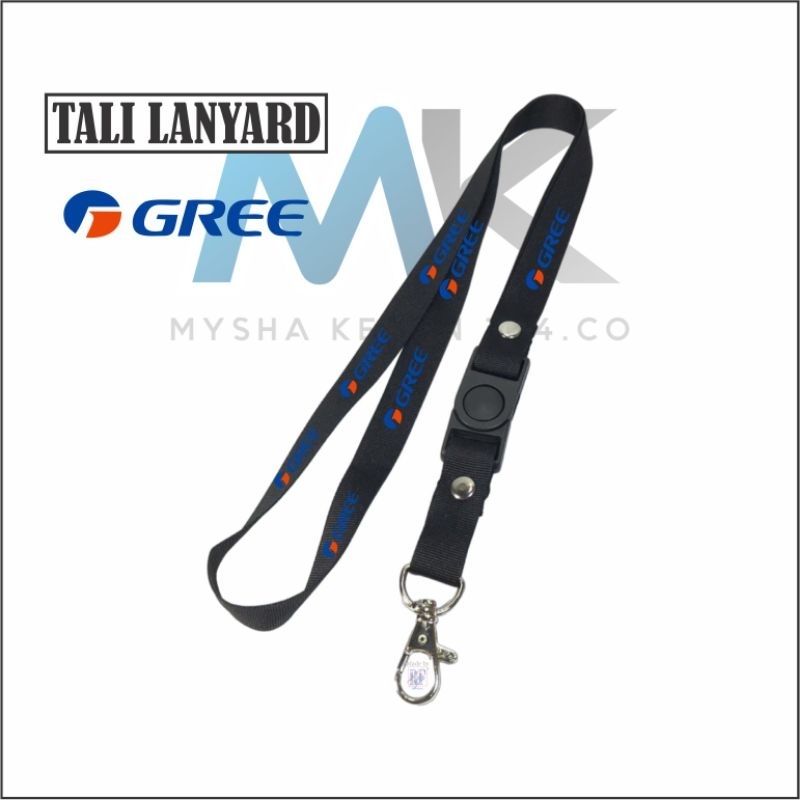 

TALI LANYARD PREMIUM GREE GANTUNGAN KUNCI/GANTUNGAN ID CARD/gantungan