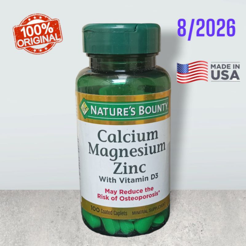 

Natures Nature Nature's Bounty Calcium Magnesium Zinc 100 caplets