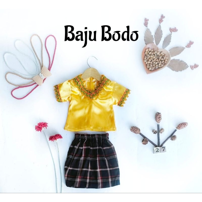 baju adat bodo/baju adat bugis anak perempuan/baju bodo anak/baju adat makasar anak/baju bodo bayi