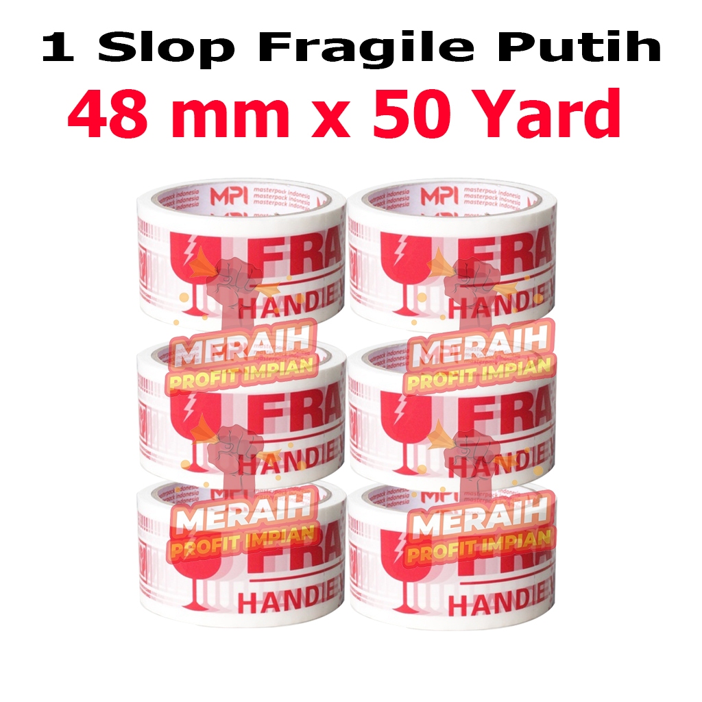 

Fragile Putih 48 mm x 50 - Handle With Care Jangan Di Banting