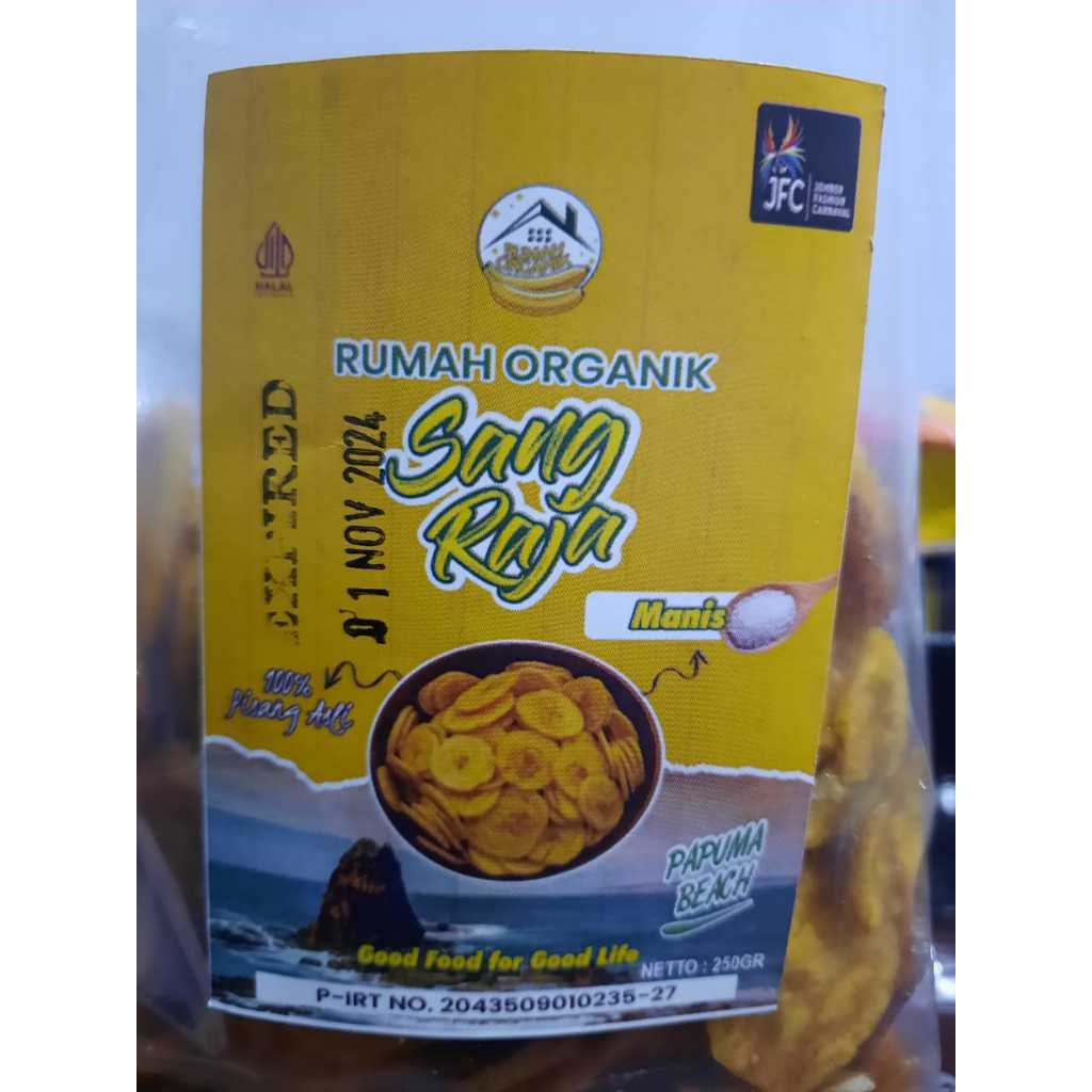 

Kripik pisang Raja keripik pisang koin kripik pisang manis 250gr