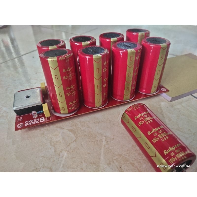 Psu 8 Elco Rubycon merah usr 10000uf 100v