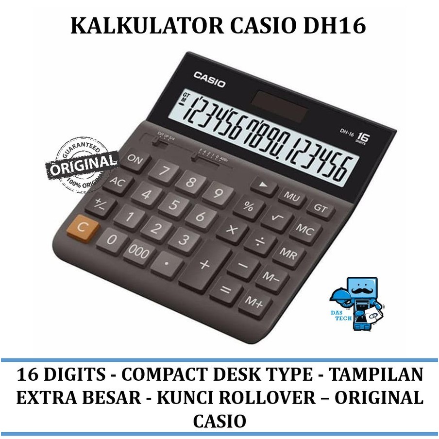

Kalkulator Casio DH16 / Kalkulator Casio Desktop 16 digit - Original