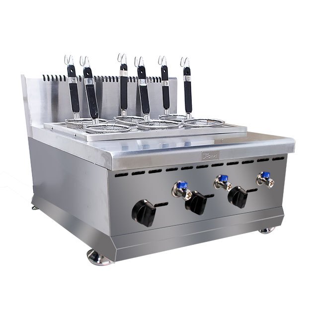 Mesin Perebus Mie FOMAC PCD-616R Pasta & Noodle Cooker Mesin Masak Rebus Mie 6 Lubang