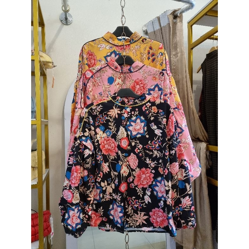 Blouse Bunga / Blouse wanita / Atasan blouse / Atasan wanita bunga / baju wanita