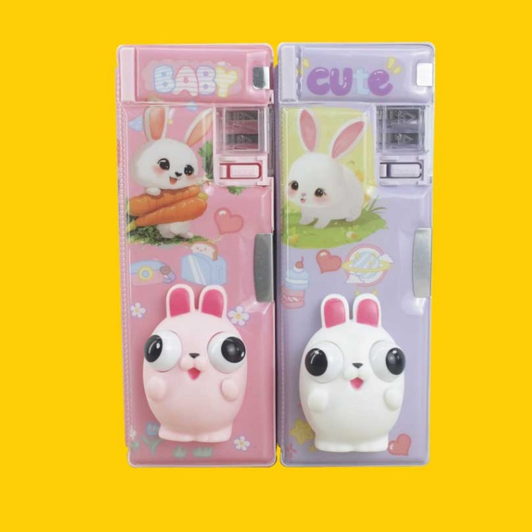 

FANCY - KOTAK PENSIL MAGNET + PERUNCING / TEMPAT PENSIL / PENCIL CASE XPM-565-6 RABBIT GAMBAR TIMBUL