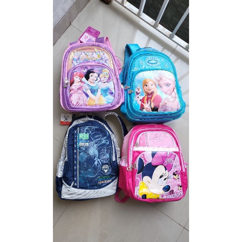 Tas Sekolah Disney Original SISA FROZEN & MICKEY NAVY