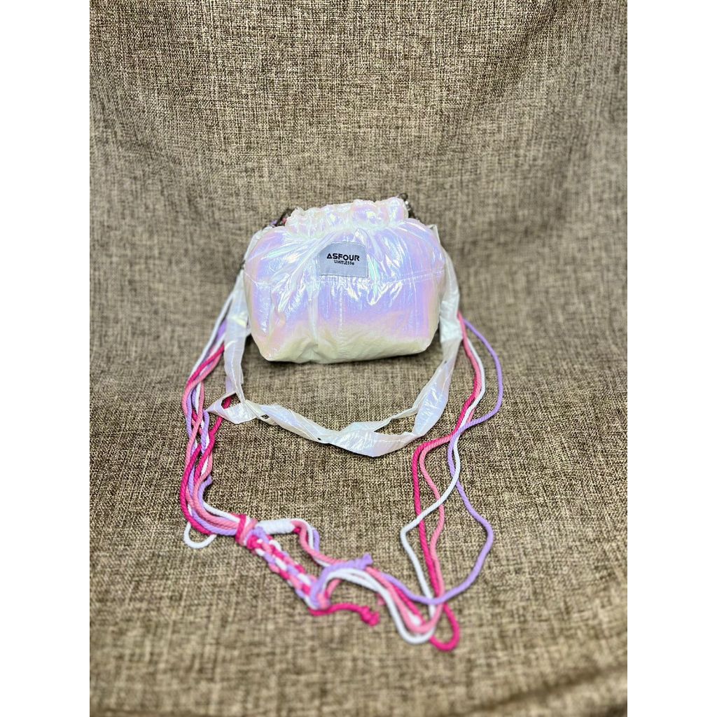 WONTON ||| - Tas Wanita Parasut Puffy Bag Slingbag Gratis 2 Tali Tali Macrame Slingbag Wanita Anti A
