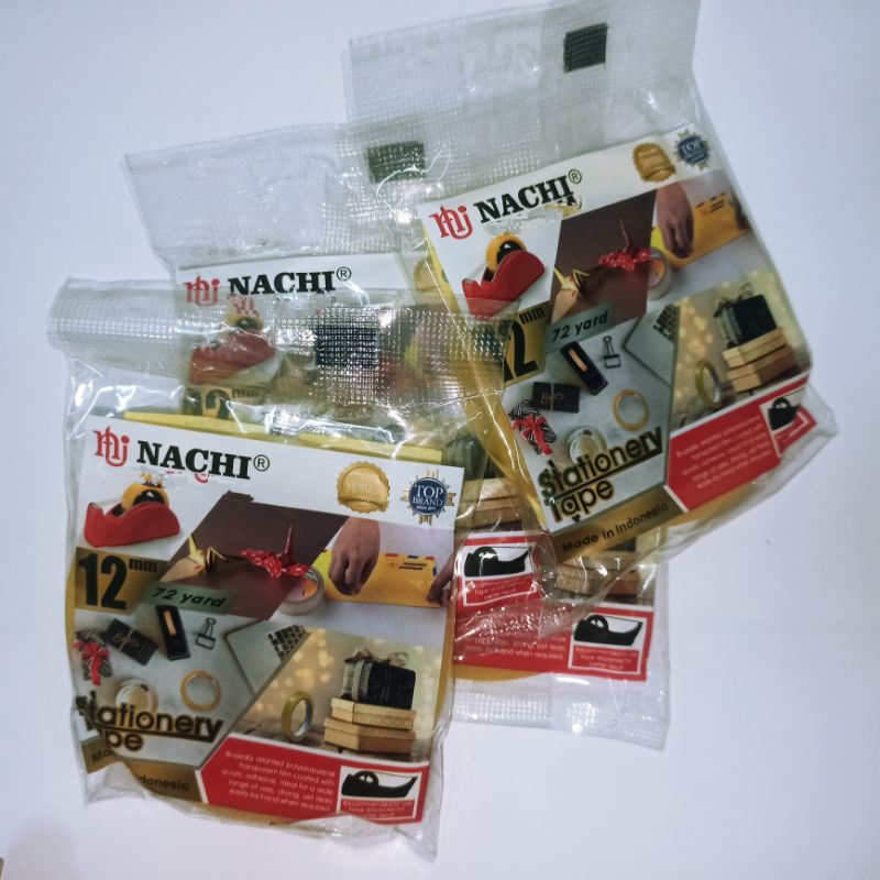 

Isolasi Bening Nachi ½ inchi ( 12 mm x 72 yard )