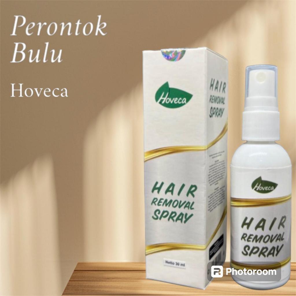 Hoveca Spray Perontok Bulu Jenggot Jambang Kumis Permanen