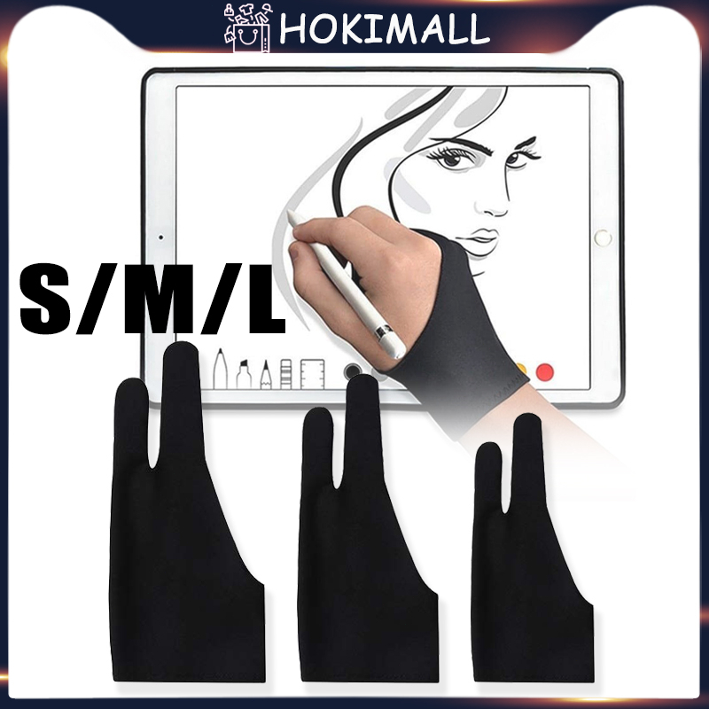 Drawing Glove Sarung Tangan Gambar Artist Drawing 2 finger Untuk Pen Tablet Huion Veik