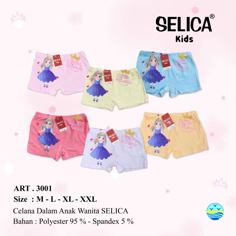 CD Anak Cewek Boxer Brand Selica/ Celana dalam Anak Cewek