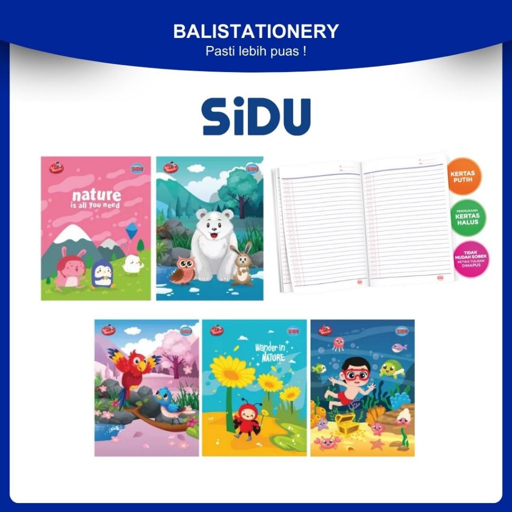 

Buku Tulis 78 Lembar Sidu isi 5 pcs